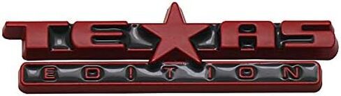 Small Size 1pcs Texas Edition Emblem Badge Dash Instrument Panel Replacement For Silverado ((Black Chrome)) in Saudi Arabia
