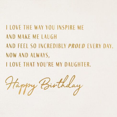 Hallmark Birthday Card for Daughter (Love That You're My Daughter) in Saudi Arabia