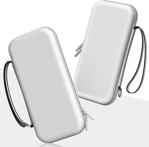Mooroer Switch Carrying Case Compatible with Nintendo Switch/Switch OLED Console, White Protective Hard Portable Switch Travel Case Shell Pouch with 10 Games Cartridges for Accessories and Games in Saudi Arabia