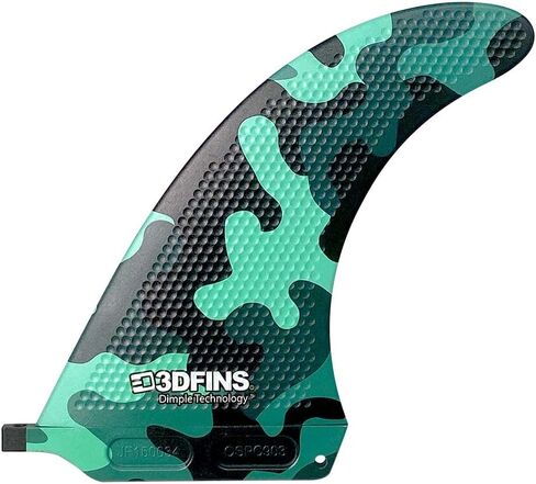 زعانف 3DFINS عالية الأداء من سلسلة GOHARD، قاعدة كلاسيكية 7 بوصة زعنفة واحدة للوحات SUP والألواح الطويلة - تقنية الدمل، المزيد من السرعة والمزيد من القيادة in Kuwait