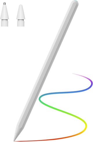 قلم iPad الجيل الثاني - بديل لقلم Apple الجيل الثاني للشحن اللاسلكي، قلم iPad Pen لجهاز iPad Pro 11 بوصة 1/2/3/4، iPad Pro 12.9 بوصة 3/4/5/6، iPad Air 4/5 ، آيباد ميني 6 in Kuwait