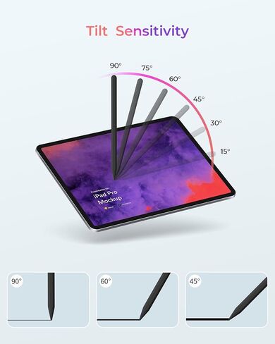 قلم iPad الجيل الثاني - بديل لقلم Apple الجيل الثاني للشحن اللاسلكي، قلم iPad Pen لجهاز iPad Pro 11 بوصة 1/2/3/4، iPad Pro 12.9 بوصة 3/4/5/6، iPad Air 4/5 ، آيباد ميني 6 in Kuwait