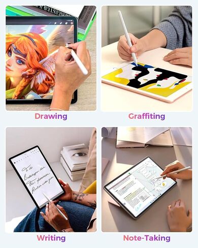 قلم iPad الجيل الثاني - بديل لقلم Apple الجيل الثاني للشحن اللاسلكي، قلم iPad Pen لجهاز iPad Pro 11 بوصة 1/2/3/4، iPad Pro 12.9 بوصة 3/4/5/6، iPad Air 4/5 ، آيباد ميني 6 in Kuwait