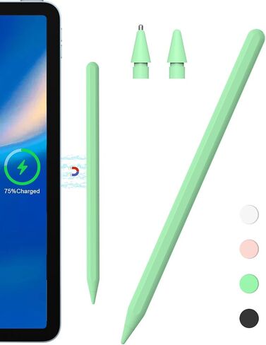 قلم iPad الجيل الثاني - بديل لقلم Apple الجيل الثاني للشحن اللاسلكي، قلم iPad Pen لجهاز iPad Pro 11 بوصة 1/2/3/4، iPad Pro 12.9 بوصة 3/4/5/6، iPad Air 4/5 ، آيباد ميني 6 in Kuwait