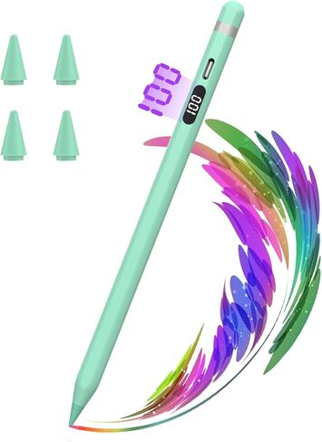 قلم شاشة لجهاز Apple iPad، شحن X-Fast لمدة 10 دقائق، شاشة بطارية لجهاز iPad Stylus Pencil متوافق مع iPad 6/7/8/9/10th، iPad Pro 11/12.9"، iPad Mini 5/6th، iPad Air 3/4 /الخامس (السماء الزرقاء) in Kuwait