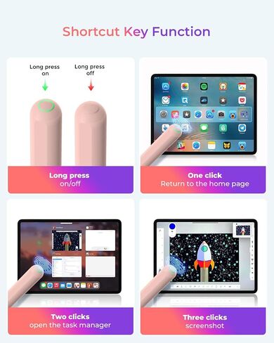 Stylus for iPad Pencil 2nd Generation - Replacement for Apple Pencil 2nd Generation Wireless Charging, Pencil for iPad Pen for iPad Pro 11" 1/2/3/4, iPad Pro 12.9" 3/4/5/6, iPad Air 4/5, iPad Mini 6 in Saudi Arabia