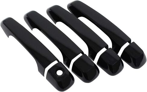 NewYall Black Exterior Door Handle Covers Trim for Toyota 4Runner 2010-2023 No Smartkey Holes Outer Outside Front Rear Left Driver and Right Passenger Side Accessories in Saudi Arabia