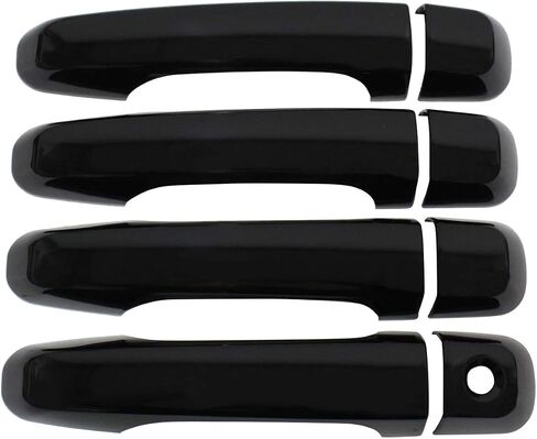 NewYall Black Exterior Door Handle Covers Trim for Toyota 4Runner 2010-2023 No Smartkey Holes Outer Outside Front Rear Left Driver and Right Passenger Side Accessories in Saudi Arabia