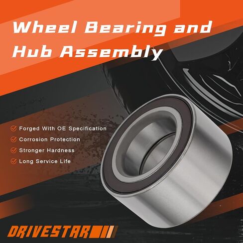 (Pair) DRIVESTAR 510030 Front Wheel Hub Bearing Fit for 1997-2005 Acura EL,1994-2001 Acura Integra,1992-2005 Honda Civic,1994-1997 Honda Civic Del Sol,w/ABS in Saudi Arabia