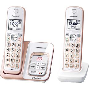Panasonic KX-TGD562G Link2Cell Bluetooth Cordless Phone with Voice Assist and Answering Machine - 2 Handsets (Renewed)