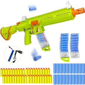 Foam Toy Blaster for Teens 14+, Semi-Auto & Manual Modes with Ejecting Action, Include 40 EVA Foam Darts, 2 Containers, 20 Reusable Dart Holders, Gift for Christmas Birthday (Green)​