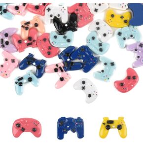 Luckforest Miniature Resin Video Game Controllers ، 45 PCS Mini Flatback Video Game Complishings for DIY Crafts Accessories Scrapbooking Cases