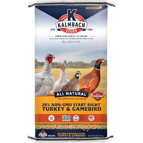 Start Right Non-GMO Turkey & Gamebird Crumble Feed, 50 lb Bag