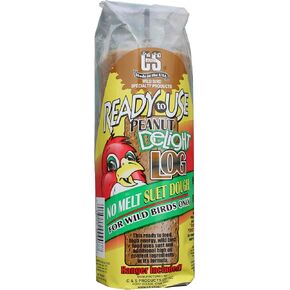 C&S Peanut Delight No Melt Suet Dough Log Ready to Use 1 Pound