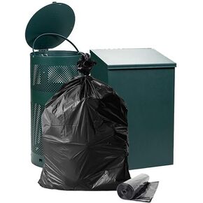 Dog Waste Station Can Liners - 8 Roll of 25 bags - Standard Size 26" W x 33" L (10 gallons) - Heavy Duty, Thicker than competitors bags (1.1 mil) (200 Liners, Black)