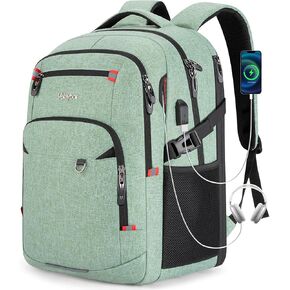 40L Expandable Laptop Backpack, Anti-thief Travel Backpack with USB Charging Port, Airline Approved Business Waterproof Carry on Luggage, Fits 15.6" Laptop for Men Women