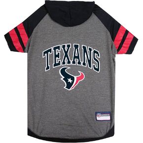 Pets First Houston Texans Hoodie T-Shirt, Large, Model:HOU-4044-LG