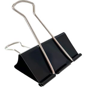 6PCS Jumbo Binder Clips 3 Inch, Black, Binder Clips Extra Large Heavy Duty for Office Supplies
