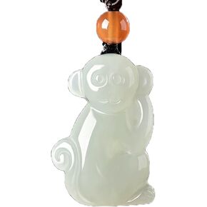 17. Monkey Pet Charm – Linked Jade Pyramids for Playful Challenges