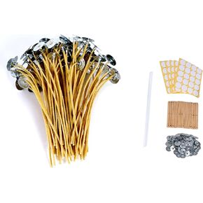 Candle Wick, Pre-Waxed Wicks with 100% Beeswax, 12 Inch Candle Wicks for Candle Making. (12inch)