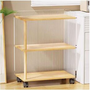 Book Desk Cart Table Side Storage Rack File and Information Storage Rack Small Bookshelf Movable Small Cart Storage Rack Utility Rolling Cart