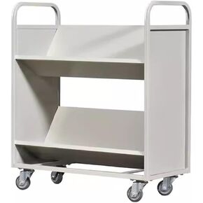 Book Desk Cart Library Silent Small Cart Archive Room Book Cart Steel Cart Utility Rolling Cart
