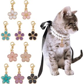 Pets Collar Pendants for Cat Jewelry Pendant Charm with Stainless Steel Clasps for Pet Dog Cat Necklace Collar Accessories Bag Shoelace Decor