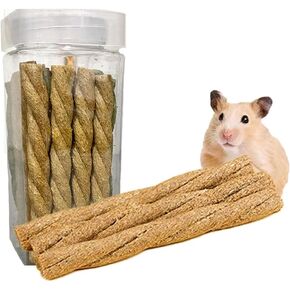20 pcs Mixed Flavours Rabbit Toys Like A Twist Hamster Treats Chewing Stick Edibles for Guinea Pig Teeth