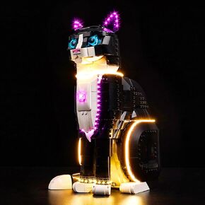 BrickSoul LED Light Kit for Lego 21349 Tuxedo Cat Building Set, Tuxedo Cat Building Light-Up Kit, Does Not Include Building Brick Set (Classic Version)
