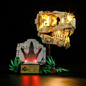 LIGHTAILING Light for Lego- 76964 Dinosaur Fossils: T. rex Skull - Led Lighting Kit Compatible with Lego Building Blocks Model - NOT Included The Model Set