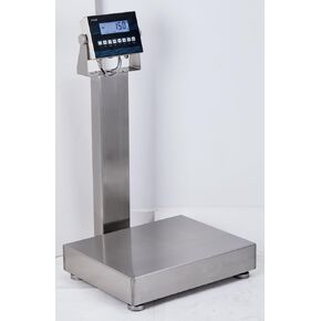 High-Precision Scales 18''x18'' - Stainless Washdown NTEP Certified Bench Scales - Precision Bench Scale 400lbx0.05lb