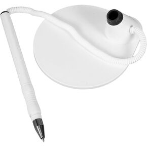 Counter Pens Plastic Cord and Holder Ergonomic Ballpoint Signing Pens for Office School and Bank Use and Comfortable Grip Ink