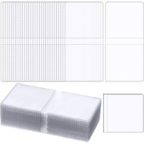 Honoson 1000 Pack 2 x 2 Inch Double Pocket Coin Flips Bulk Unplasticized Coin Sleeves Pocket Holders Clear Vinyl Collection Pouch Holder Protectors for Protecting Dollar Long Term Storage Safety
