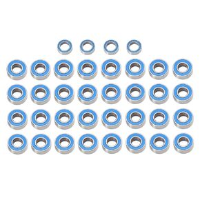 RC Spare Part Compatible with Tamiya for GF02 RC Car Upgrade Modification Replacement Parts Accessories 36pcs Sealed Steel Bearing Kit(Blue)
