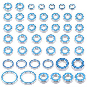 RC Spare Part Compatible with Traxxas for Summit 1/10 RC Car Upgrade Modification Parts 45Pcs Wheel Hubs Axle Rubber Sealed Bearing