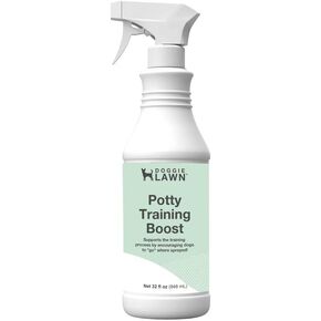 DoggieLawn Go Here Dog Potty Training Spray, Potty Training Spray for Dogs and Puppy, Go Here Attractant Spray for Dogs, Indoor Outdoor Training Spray for Dogs Potty Training Boost Spray 32 oz