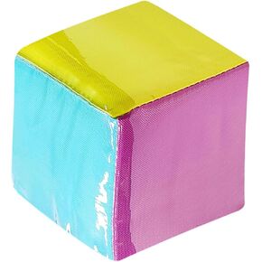 Dice with Clear Pockets Large 3.93" Teacher Dices Learning Cubes, DIY Education Playing Game Dices for Classroom Soft Foam Learn Pocket Cubes