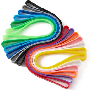 Large Assorted Color Rubber Bands 12PCS, 8 Inch Heavy Duty Silicone Elastic Bands for Organizing Books, Office Supplies, Outdoor Gear & Household Items