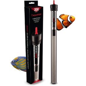Aquatop 300W Aquarium Submersible Glass Heater – Adjustable Temperature 68-93°F – Fish Tanks Up to 75 Gal – for Freshwater & Saltwater – GH-300
