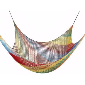 Climbing Cargo Net for Kids - Double Layers Heavy Duty Playground Safety Net, Outdoor Climbing Net for Treehouse Accessories, Backyard, Jungle Obstacle Training & Adventure(6.5x9.8ft),Black