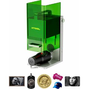 Xtool F1 2-in-1 نقاش الليزر المزدوج ، 4000 مم/ثانية لآلة نقش بالليزر المحمولة ذات السرعة المحمولة ، ونقاش الليزر للمجوهرات ، والمعادن ، والخشب ، والجلد ، إلخ.