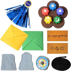 Gonggi Korean Game, Gonggi Traditional Play Game, Korean Folk Set Gong-gi, Biseokchigi, Paeng-y, Jebi chagi, DDAKJI Set, Family Travel Time