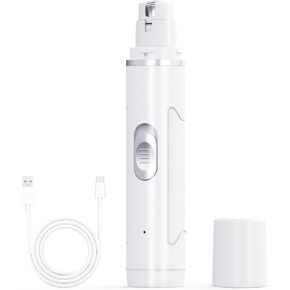 Dog Nail Grinder Quiet - Professional 2-Speed Electric Pet Nail Trimmer with Guard, Rechargeable & Painless Claw Grinder for Small Medium Large Dogs & Cats, Low Noise & Vibration