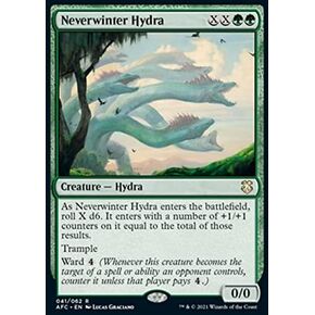 MTG Magic: The Gathering - Neverwinter Hydra (41) Adventures in The Forgotten Realms Commander AFC