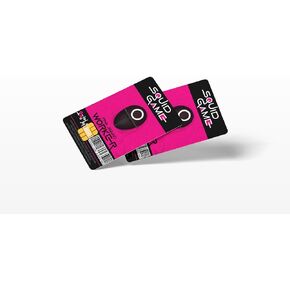 2 Pack Squid Game Credit Card Skin Decal – Durable Debit Card Sticker Cover – Waterproof Card Covers for Debit Cards – Credit Card Cover with Chip Cutout – Card Sticker Cover (Squid Game Logo)