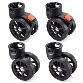 BYOOTIQUE Set of 4 Swivel Replacement Wheel Caster with Locking Brake 360 Degree Rotate Caster for BYOOTIQUE Makeup Case