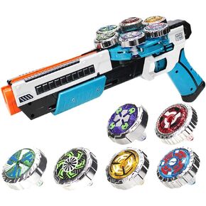 OBEST Battling Tops with Burst Launcher, Fighting Spinning Top Set, Magic Spinning Top Hexa Core Collecting Motor Rotating Detonation 5 Generation Set Gift for Kids