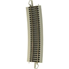 Bachmann Trains - Snap-Fit E-Z TRACK 33.25" RADIUS 12 DEGREE CURVED TRACK (4/card) - NICKEL SILVER Rail With Gray Roadbed - HO Scale