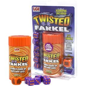 لعبة النرد الملتوية الأسطورية للبالغين والعائلات لعبة ممتعة مع لعبة Wild Twist Classic Farkle من السهل التعلم بسرعة كبيرة للسفر الليلي أو فكرة الهدية