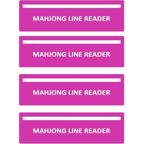 4Pack Mahjong Line Finder, Mahjong Line Reader, Mah Jong Card Guide, Mahjong Accessories and Gifts for Mom Women (DarkBlue)